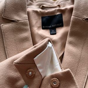 COPY - Banana Republic sz 8 caramel brown coat jacket